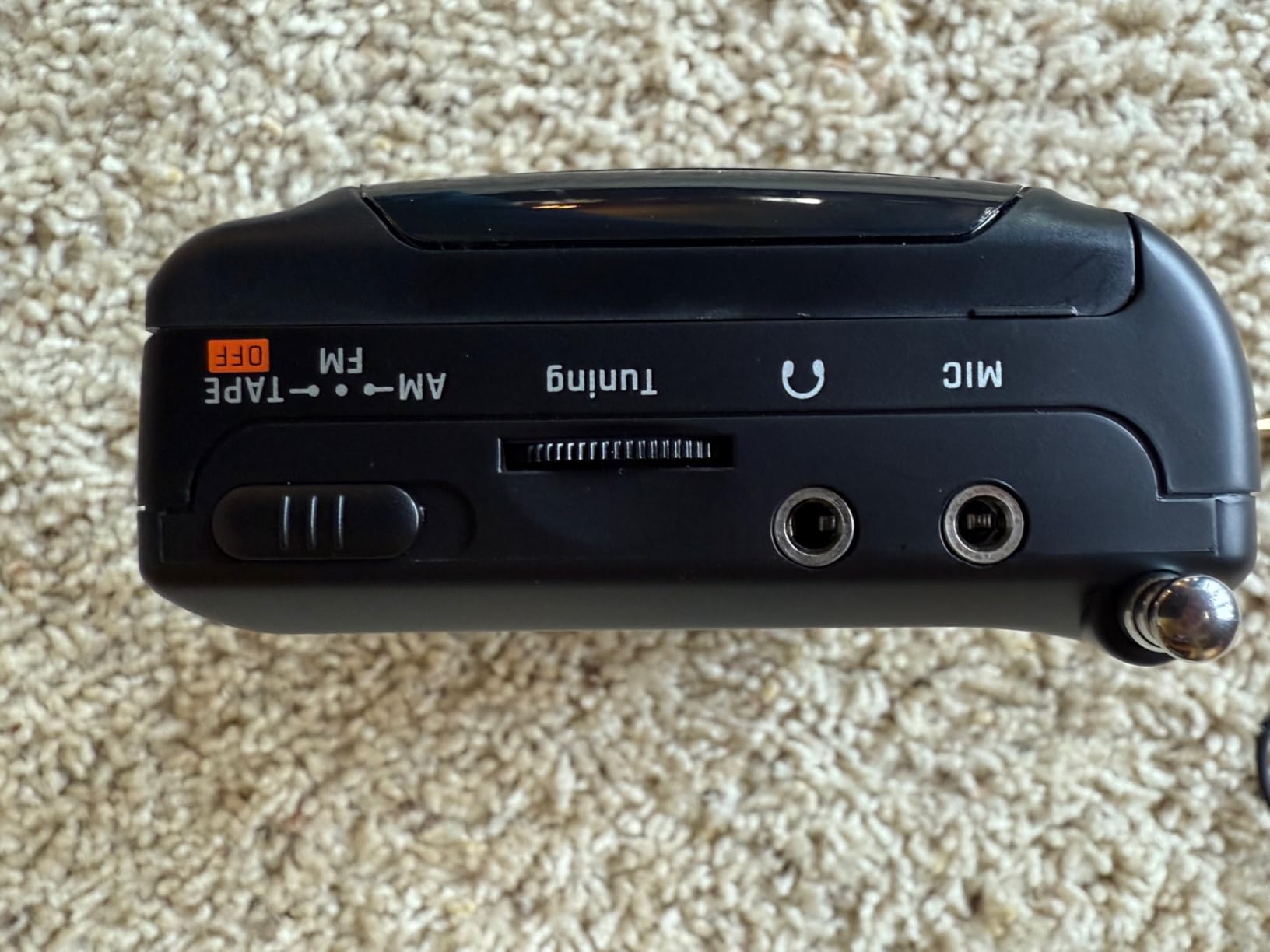 K8 Cassette Tape Player Portable with F1 Headphones - AM/FM - Built-in Microphone & Speaker - Black customer photo 2