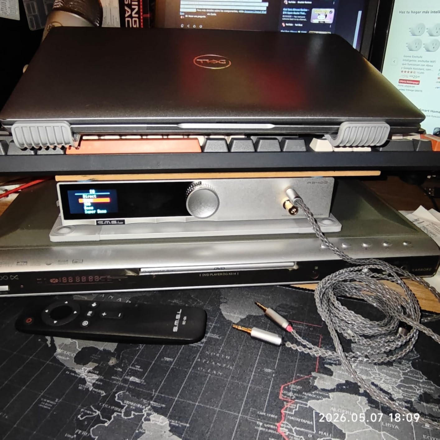 SMSL AS400 Power Amplifier DAC Headphone Amp 165W x2 2.1 Channel MA5332MS MM Phono Amp Bluetooth 5.1 CS43131 MQA CD DAC Preamp 4.4mm/6.35mm RCA/BT/USB/Opt/Coax/Phono/12S Input 768K/32Bit XMOS XU316 customer photo 1