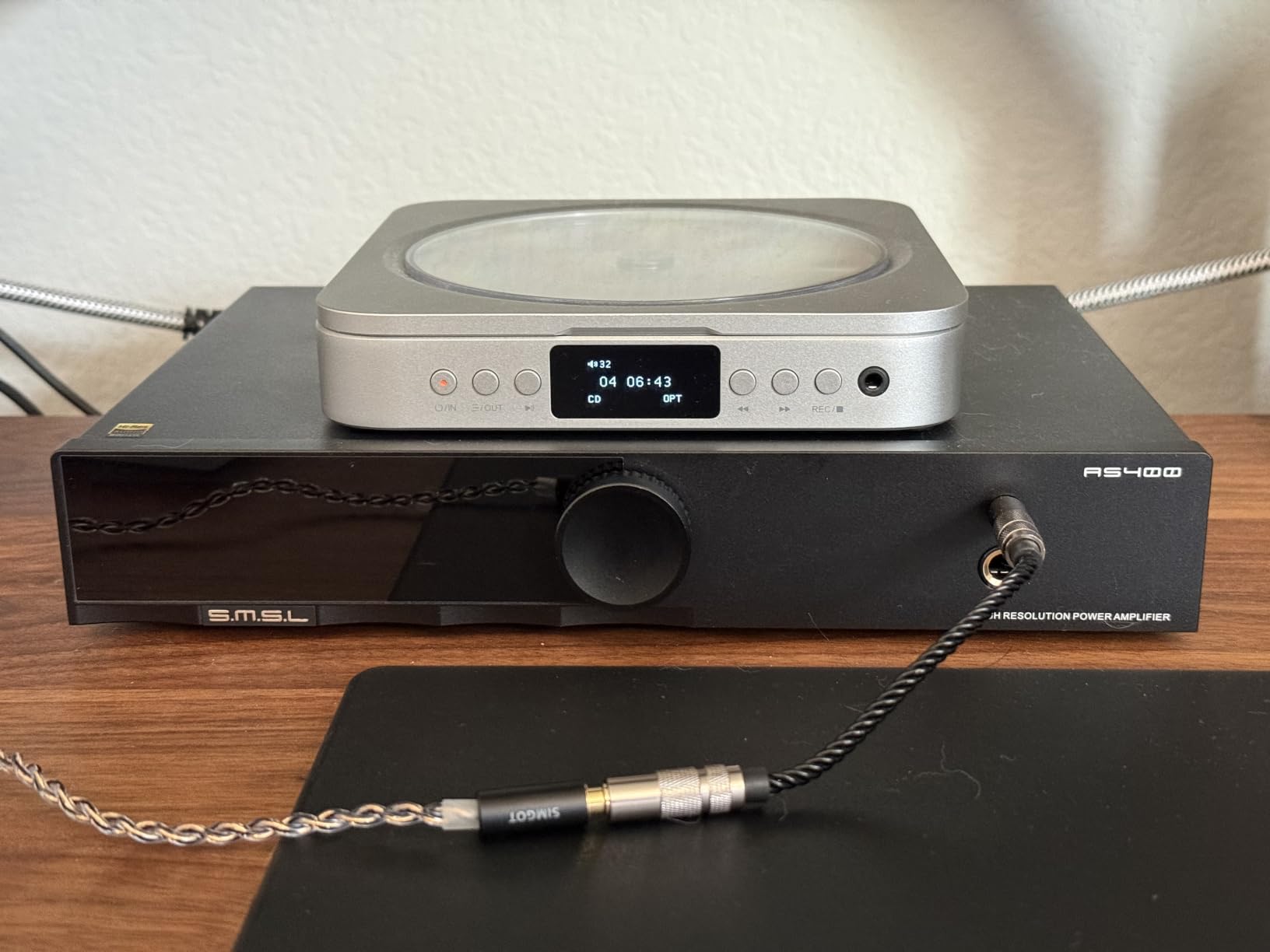 SMSL AS400 MA5332MS Amplifier DAC Headphone Amp 165W X165W Class D Amp | CS43131 Chip 2.1 Subwoofer MQA DAC 4.4&6.35 Headphone USB/Coax/Opt Bluetooth 5.1 HDMI ARC/RCA/Phono Input For Speakers/PC/TV customer photo 1
