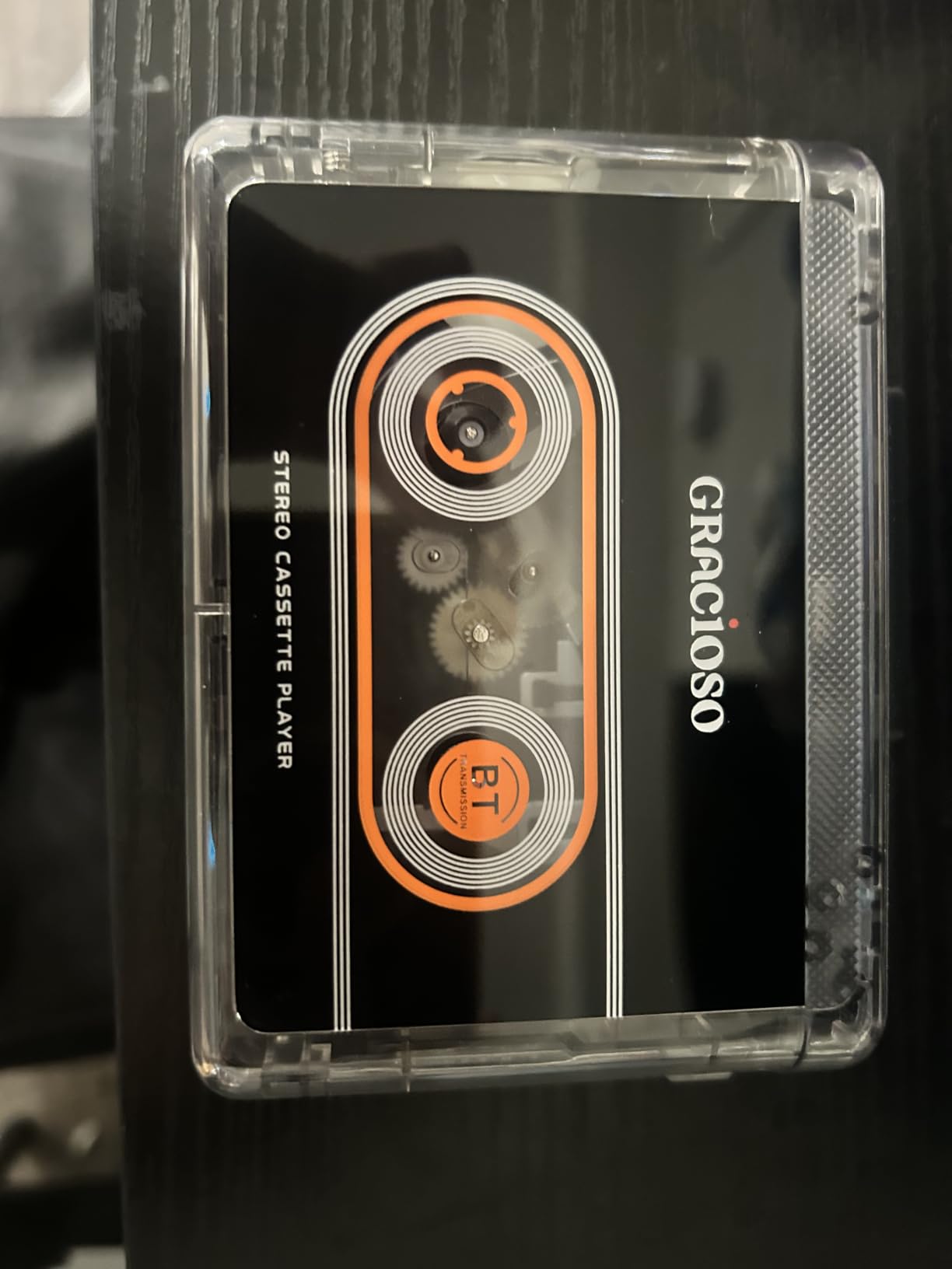 Gracioso Bluetooth Cassette Tape Player Connect Bluetooth Headphone 1100mAh Rechargeable Battery Up to 10H Playtime-with Earphone-Back Clip for Secured Carry - Cassette Player for Home,Park customer photo 1