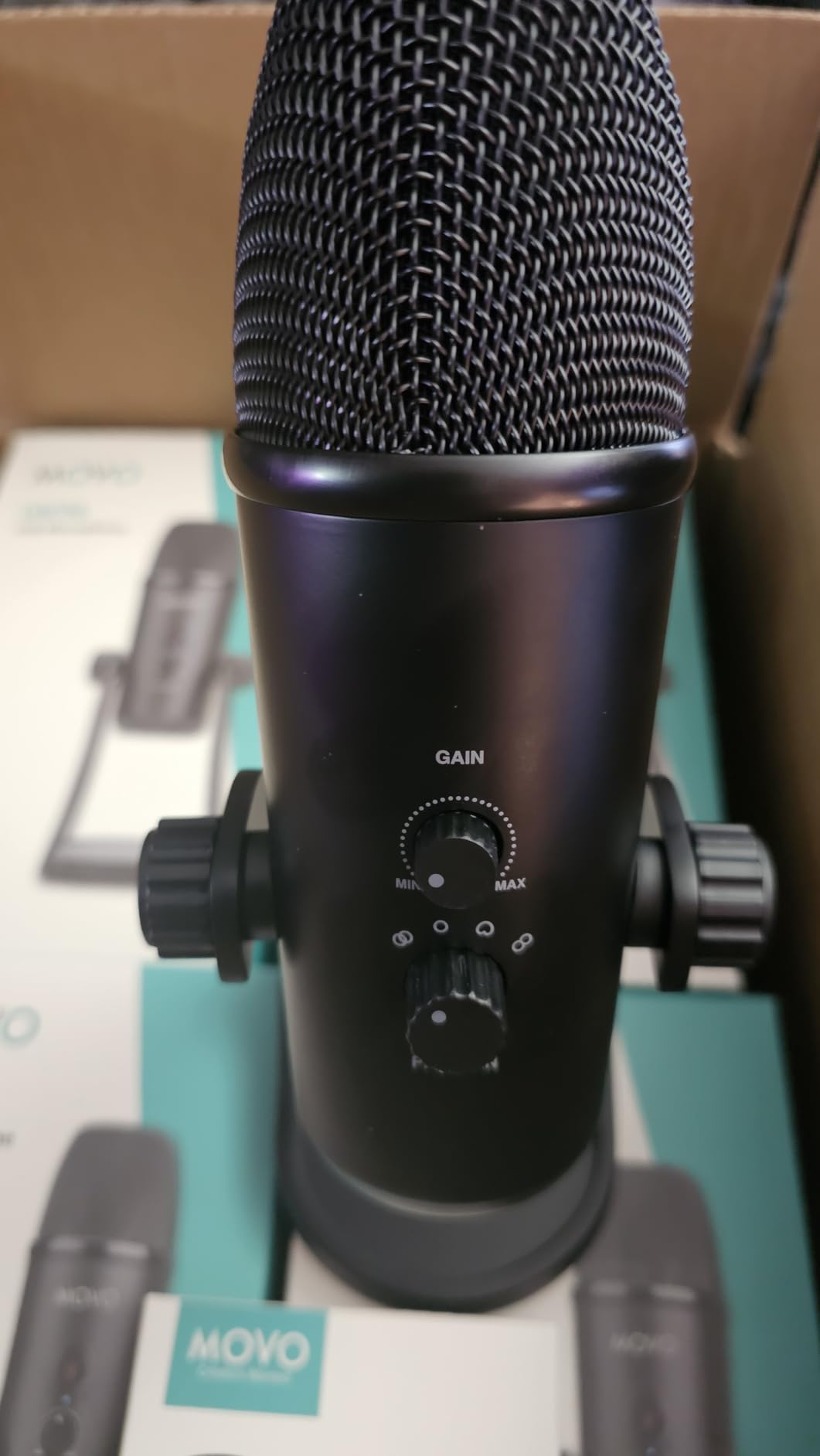 Movo 4-Person USB Podcast Equipment Bundle - 4 Condenser Mics, Hub & Case | Built-in Headphone Monitoring. Plug-and-play with Zoom, OBS & Audacity on Mac/Windows. Ideal for interviews & streaming. customer photo 1