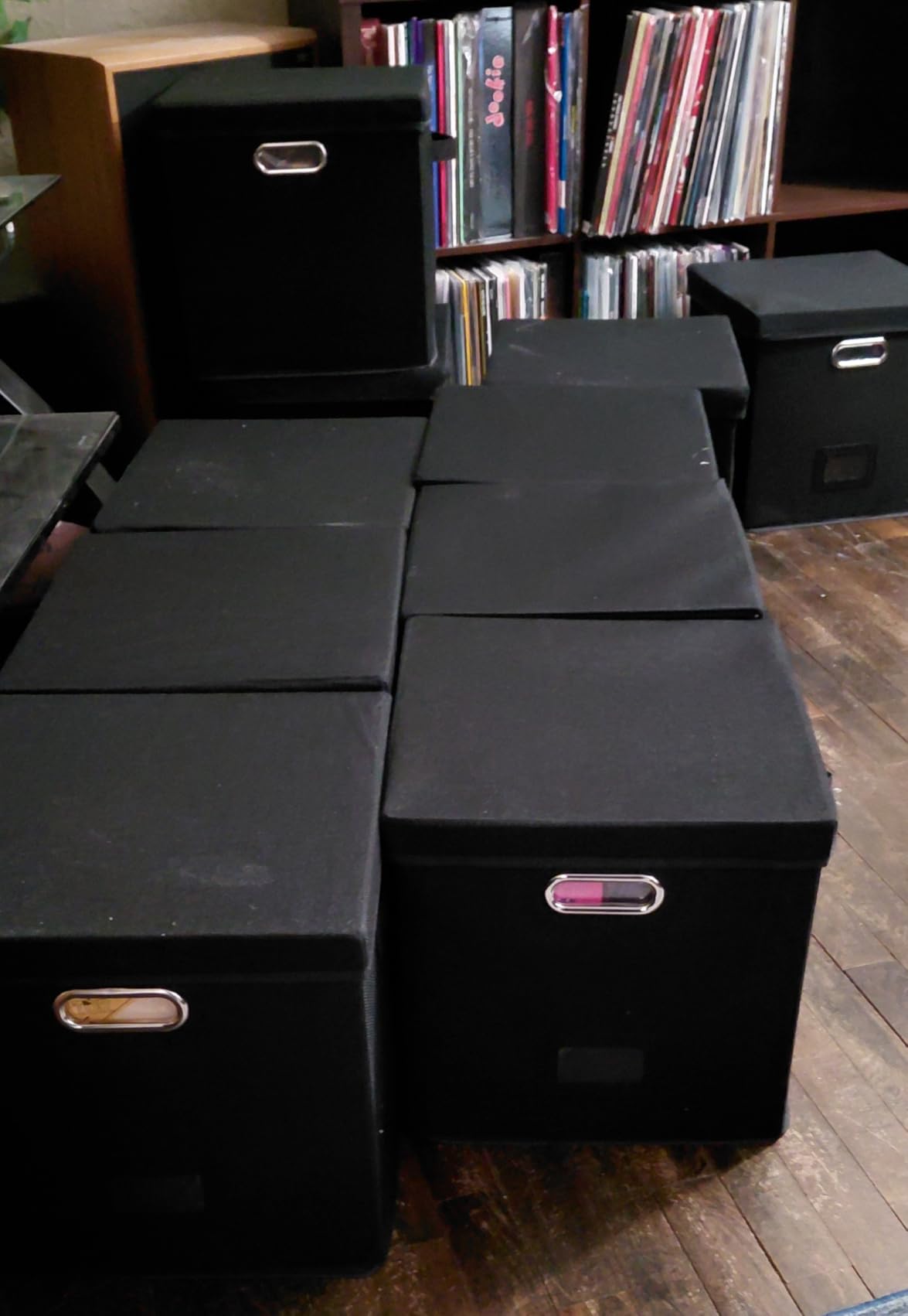 7-inch Vinyl Record Storage Box Set of 2 - Album Storage Holds 120+ Single Records customer photo 2