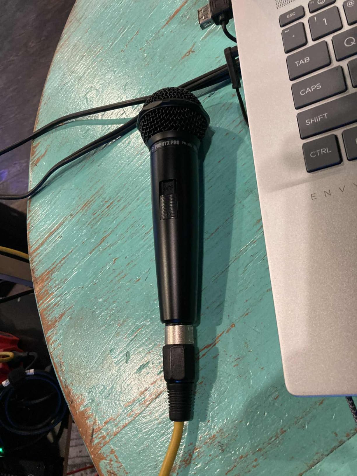 Phenyx Pro Cardioid Dynamic Wired XLR Microphone with On/Off Switch PM-25S | 16.4 ft Cable, Mic Clip, Storage Bag, All-Metal Build, Built-In Foam Filter, Stage Vocals, Karaoke customer photo 1