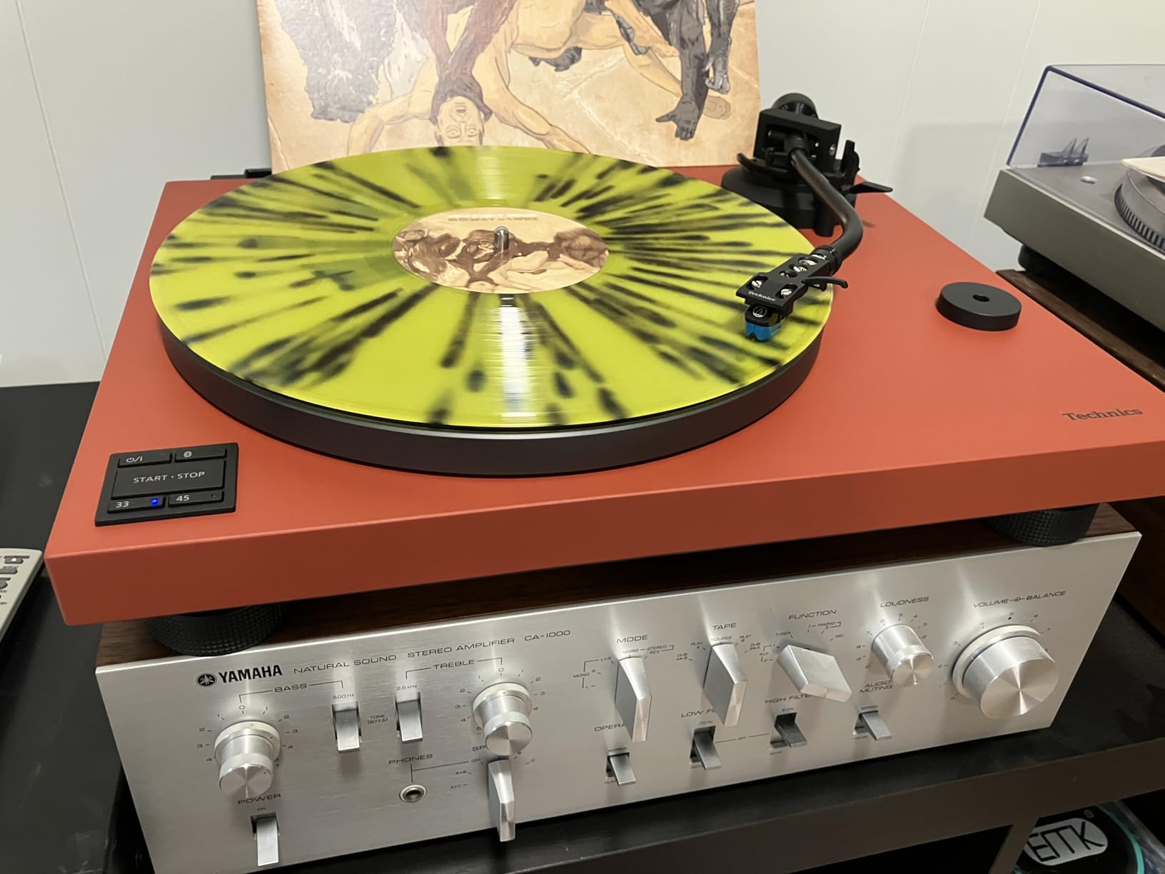 Technics Turntable, Premium Class HiFi Record Player with Coreless Direct Drive Motor and Bluetooth, Stable Playback, Audiophile-Grade Cartridge and Precision Tonearm, SL-40CBT-K, Aluminum customer photo 2