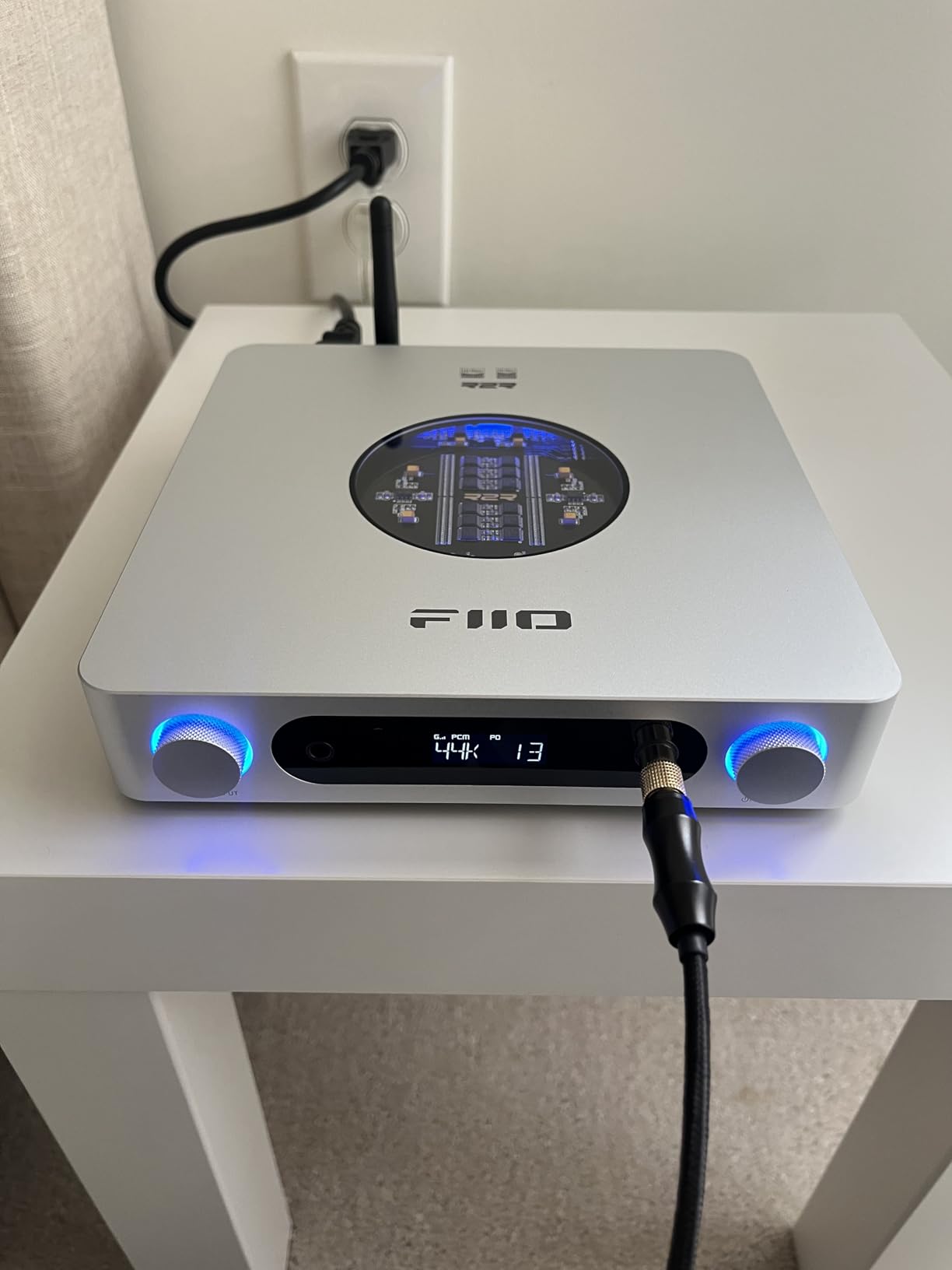 FiiO K13 R2R Desktop DAC & Headphone Amp, High-Fidelity 24Bit R2R DAC, Powerful 2400mW Output, LDAC Bluetooth Streaming, Dual Power Supply, 10-Band PEQ, Balanced XLR & RCA Audio Output (Black) customer photo 1