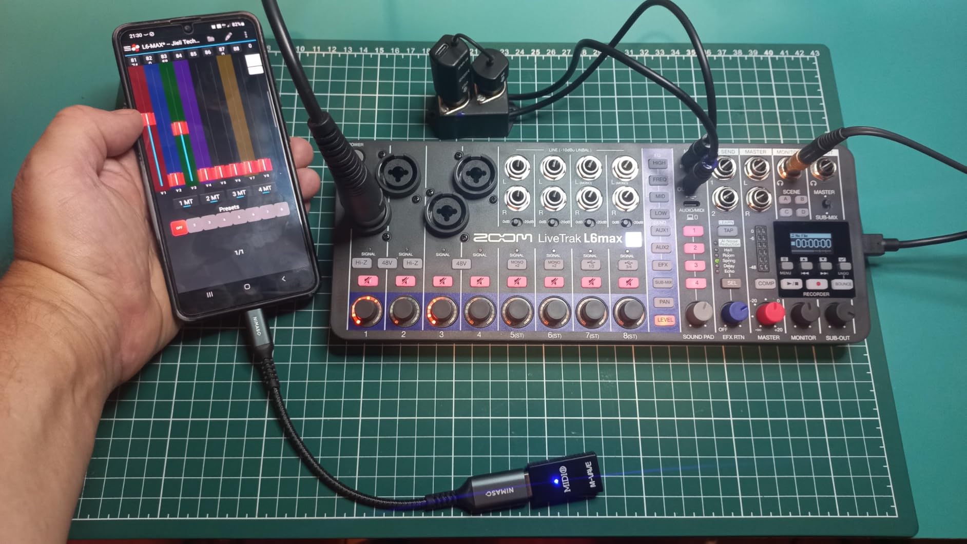 Zoom LiveTrak L6max Mixer/Recorder for Musicians & Podcasters | Clip-Free Audio with 32-Bit Float, 12-Channel, 4 Combo + 8 Stereo Inputs, MIDI, AI Noise Reduction customer photo 1