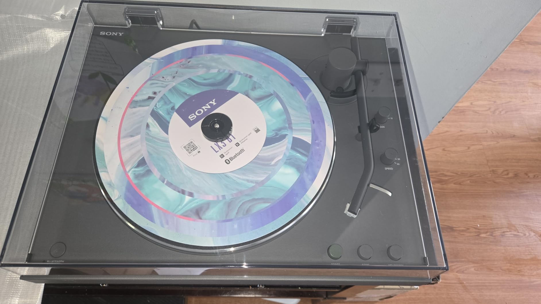 Sony PS-LX3BT Wireless Bluetooth Turntable with Full Auto Playback | Vinyl Record Player, Fully Automatic Belt Drive, Built-in Phono EQ, Wired & Wireless Connection, Transparent Dust Cover customer photo 1