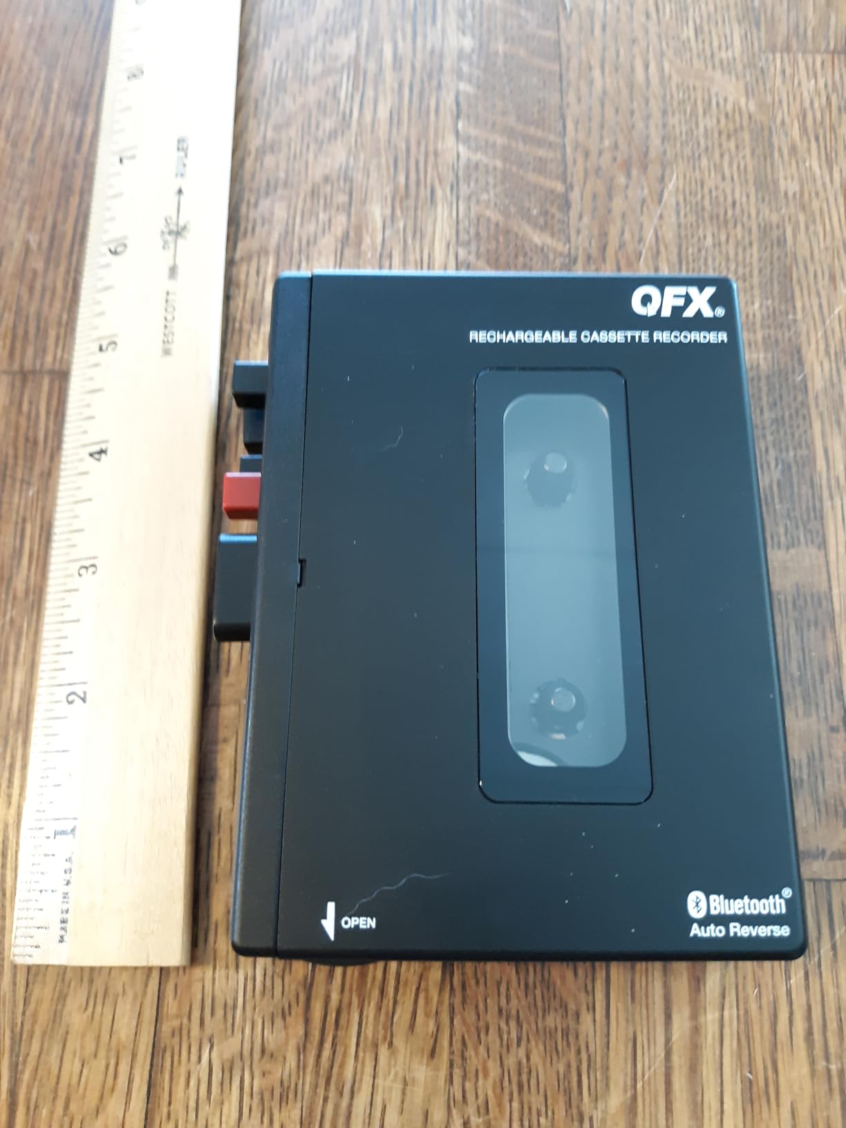 QFX Portable Bluetooth Cassette Tape Player Recorder, RETRO-1980 | Auto Reverse, USB-C Rechargeable, Built-In Speaker and Microphone, Stereo Earbuds Included customer photo 2