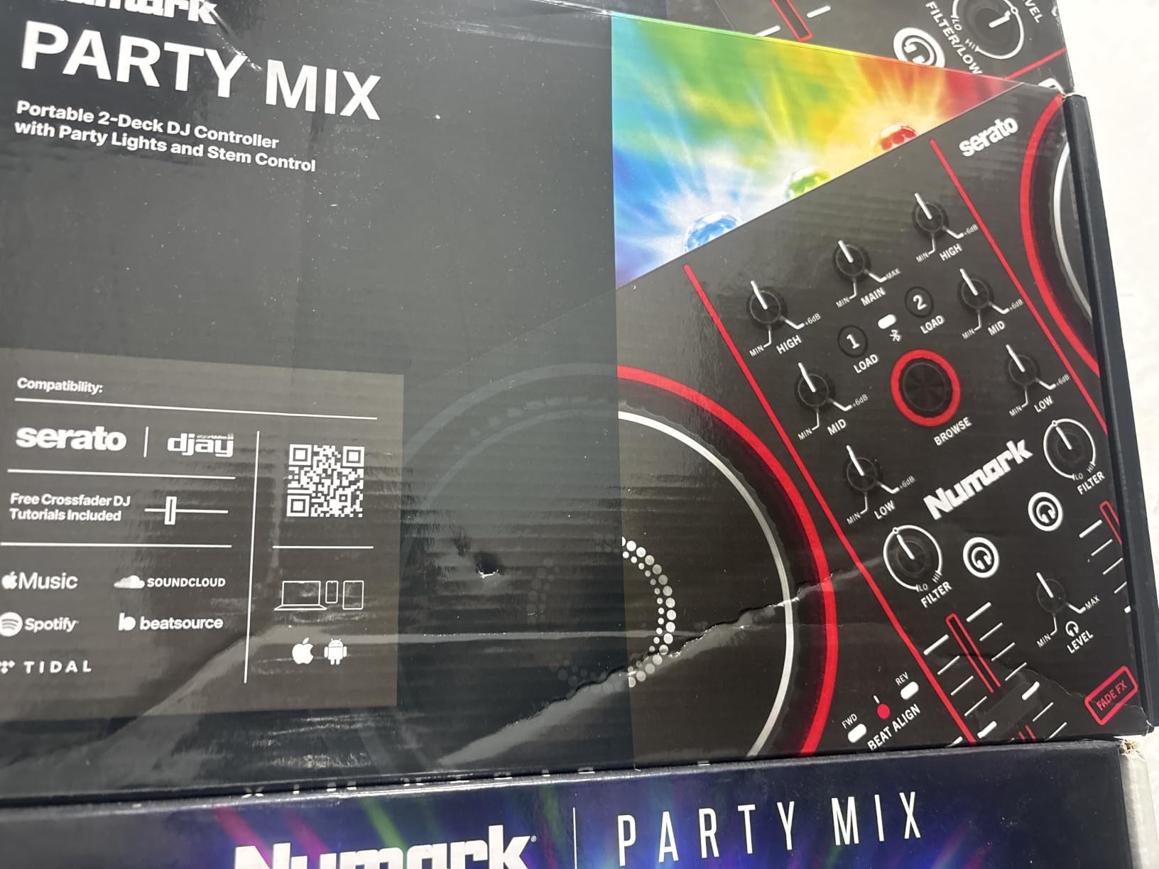 Numark Party Mix III Bluetooth DJ Controller with Built-in Lights, Stems Control customer photo 1