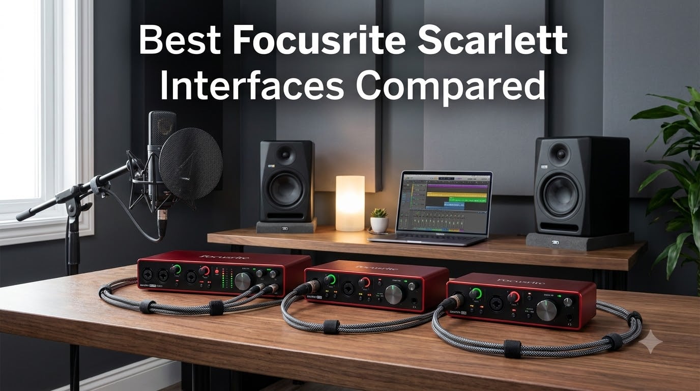 Best Focusrite Scarlett Interfaces Compared