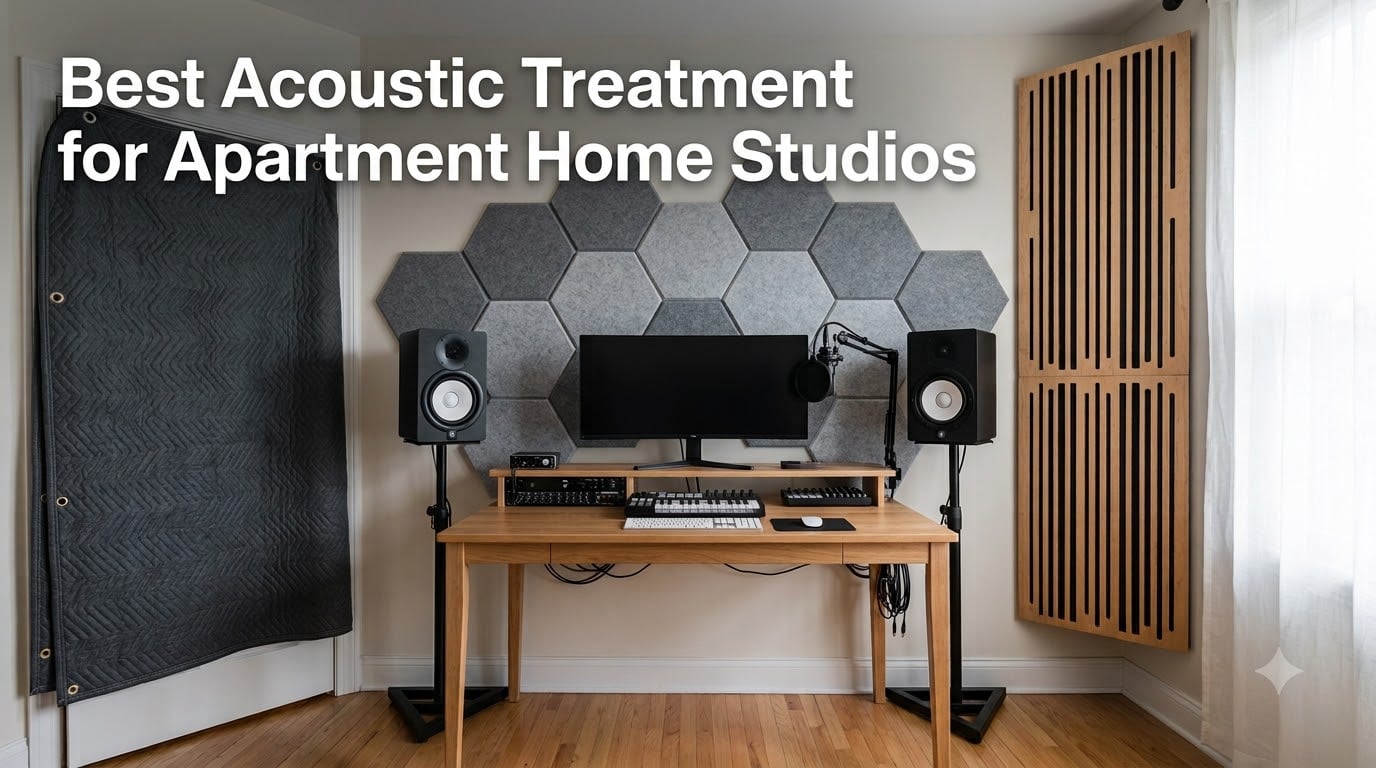Best Acoustic Treatment for Apartment Home Studios