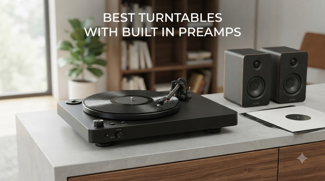Best Turntables with Built In Preamps