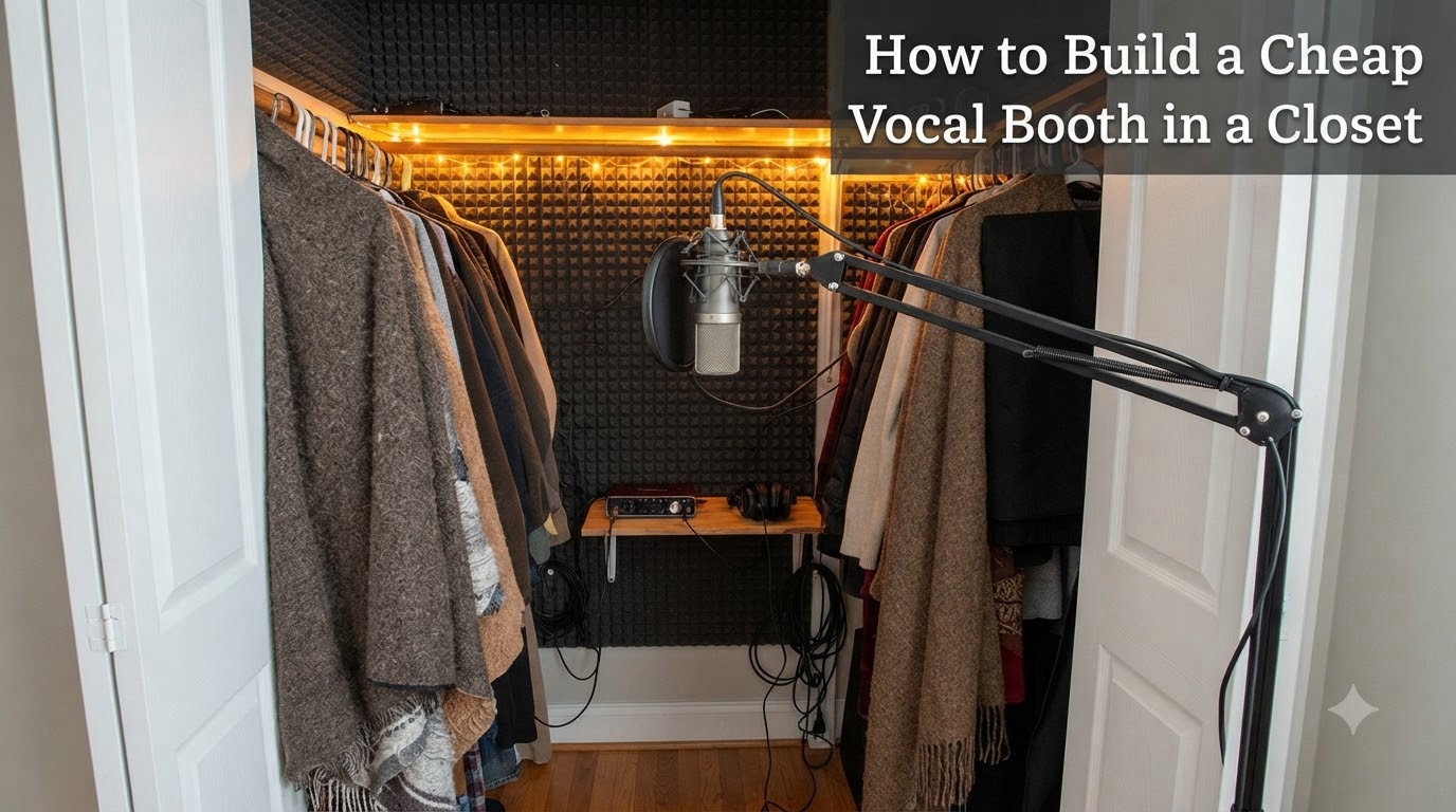 How to Build a Cheap Vocal Booth in a Closet