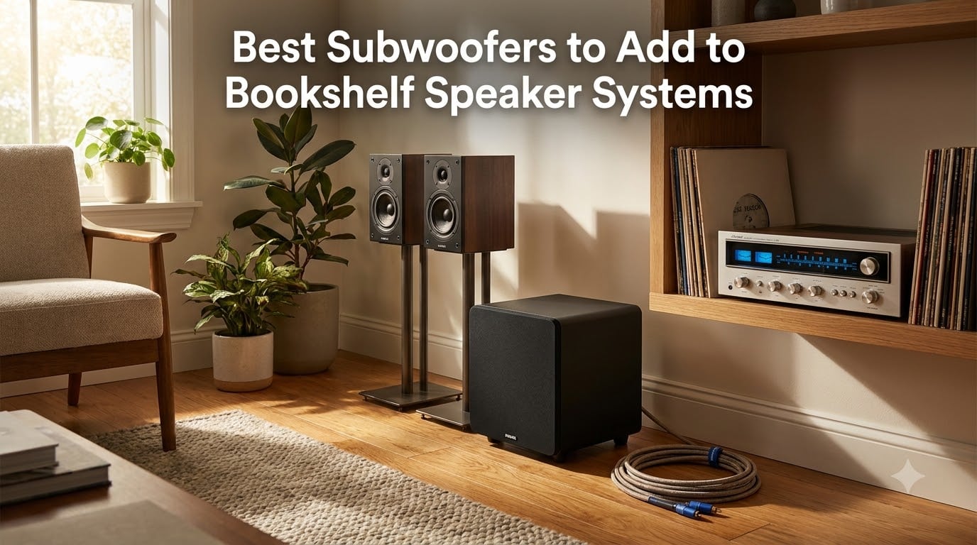 Best Subwoofers to Add to Bookshelf Speaker Systems