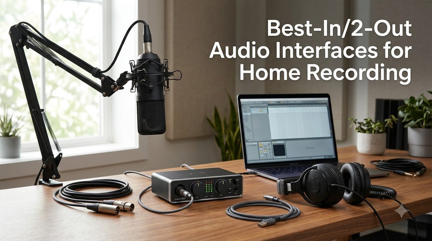 Best 2-In/2-Out Audio Interfaces for Home Recording