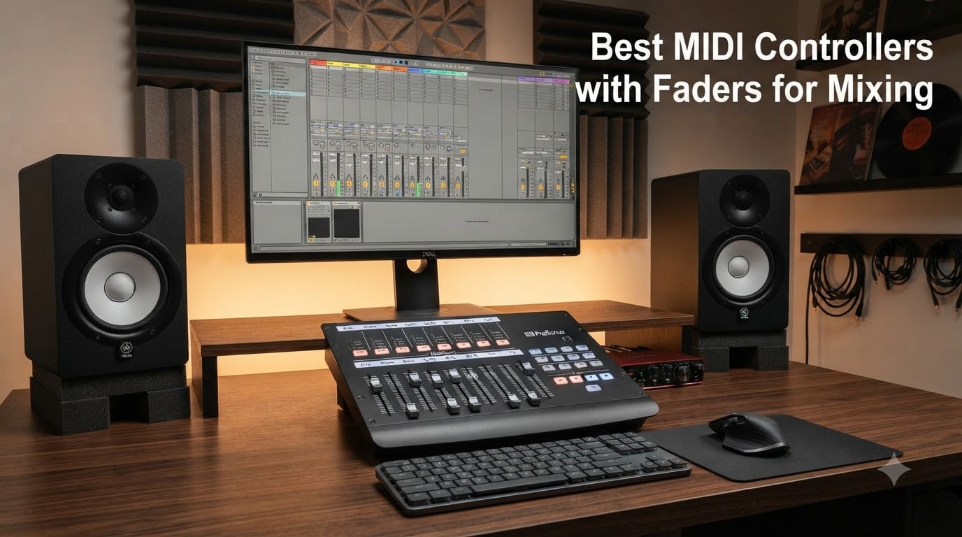 Best MIDI Controllers with Faders for Mixing