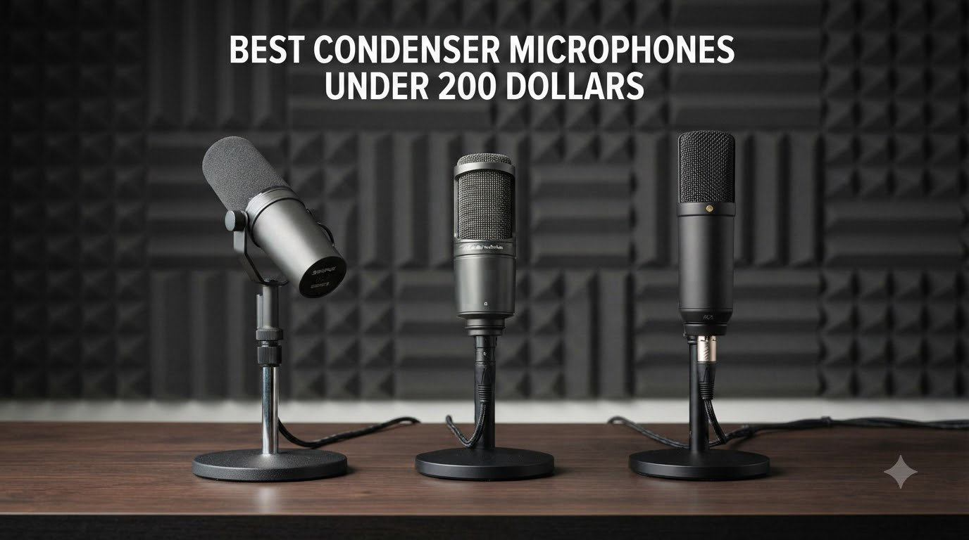 Best Condenser Microphones Under 200 Dollars