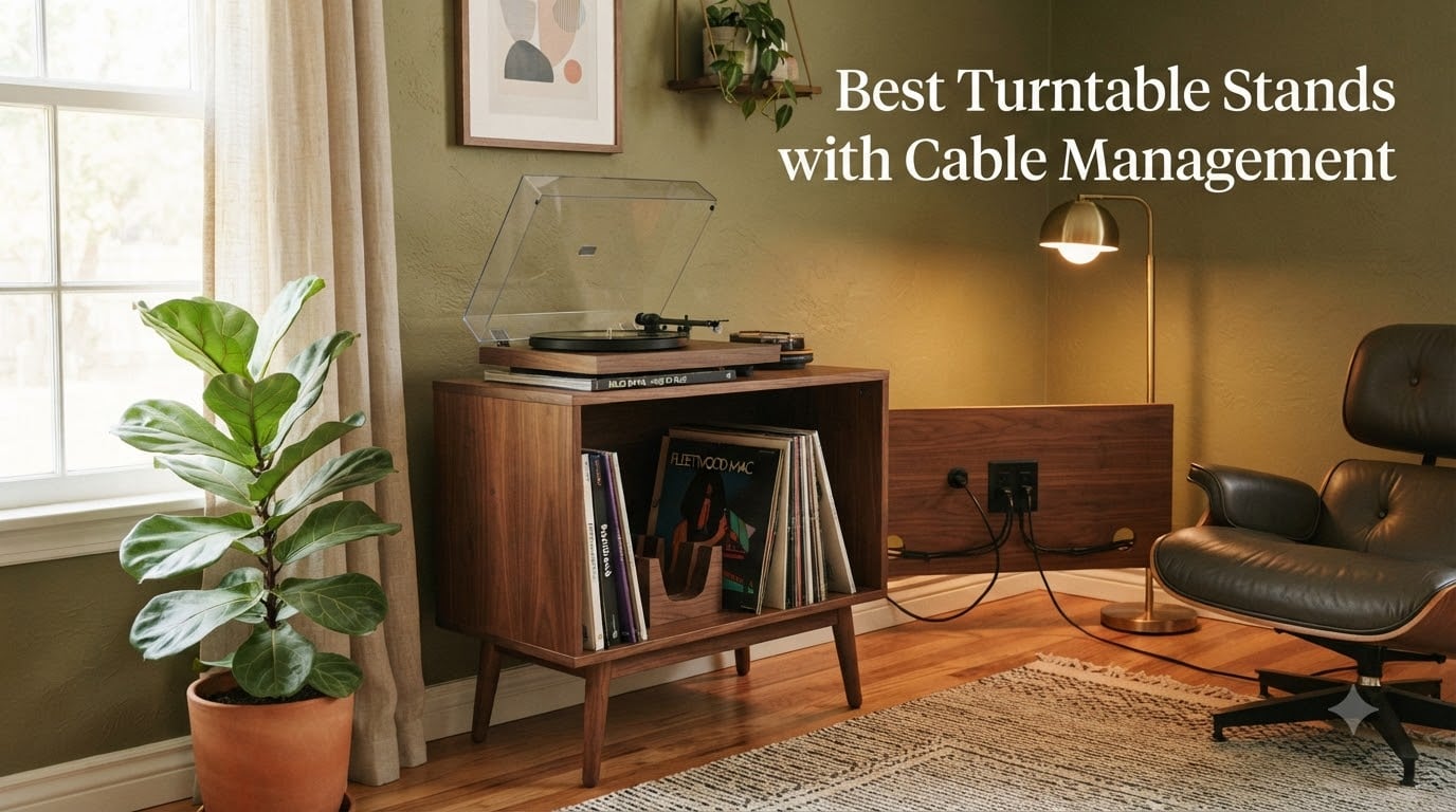 Best Turntable Stands with Cable Management