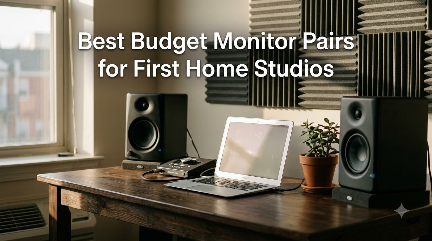 Best Budget Monitor Pairs for First Home Studios