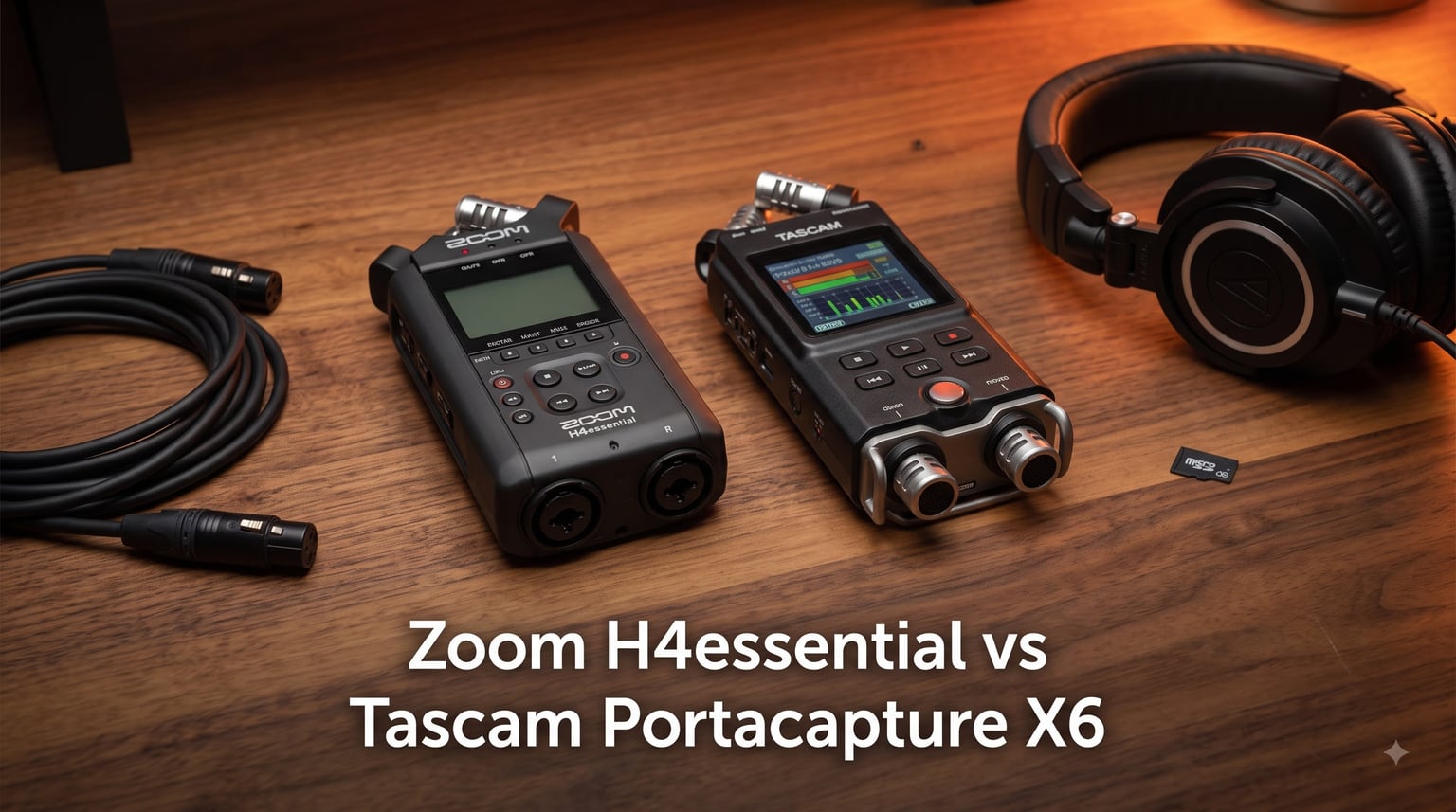 Zoom H4essential vs Tascam Portacapture X6