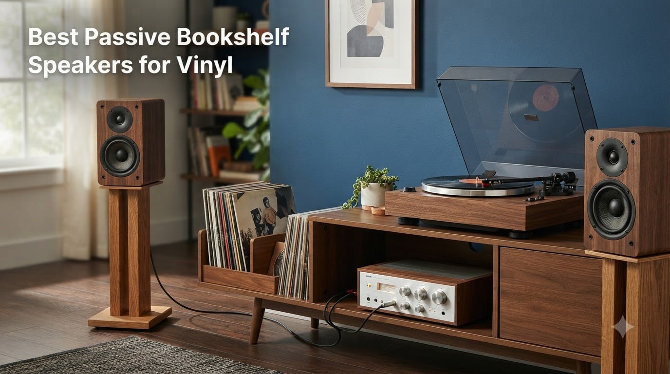 Best Passive Bookshelf Speakers for Vinyl