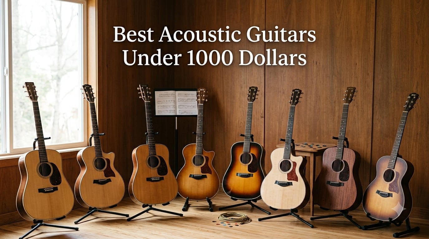 Best Acoustic Guitars Under 1000 Dollars