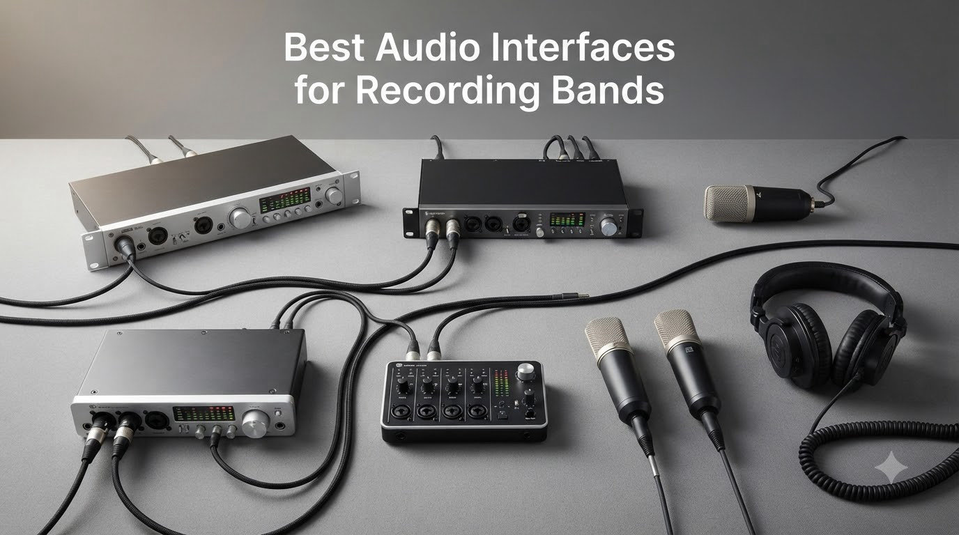 Best Audio Interfaces for Recording Bands