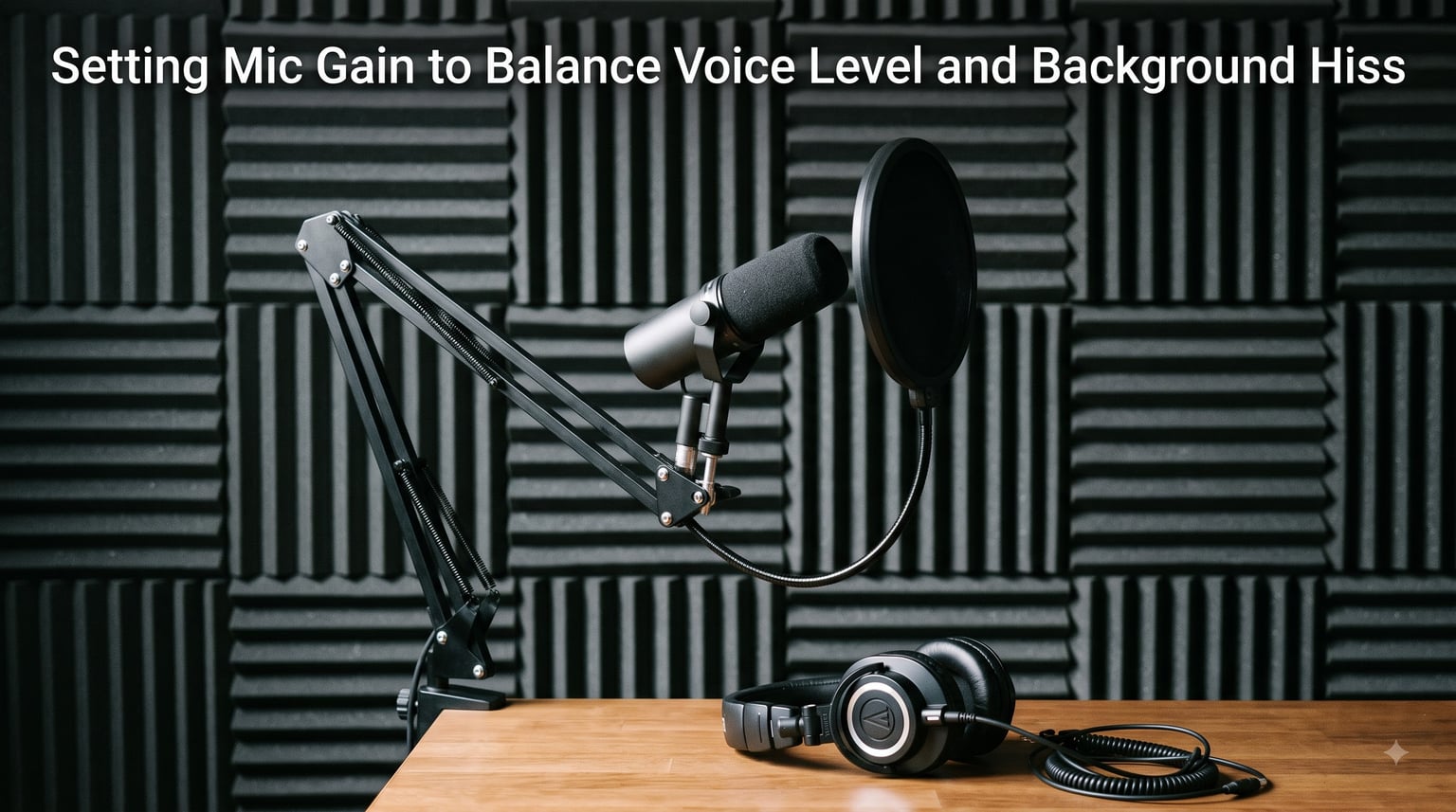 Setting Mic Gain to Balance Voice Level and Background Hiss