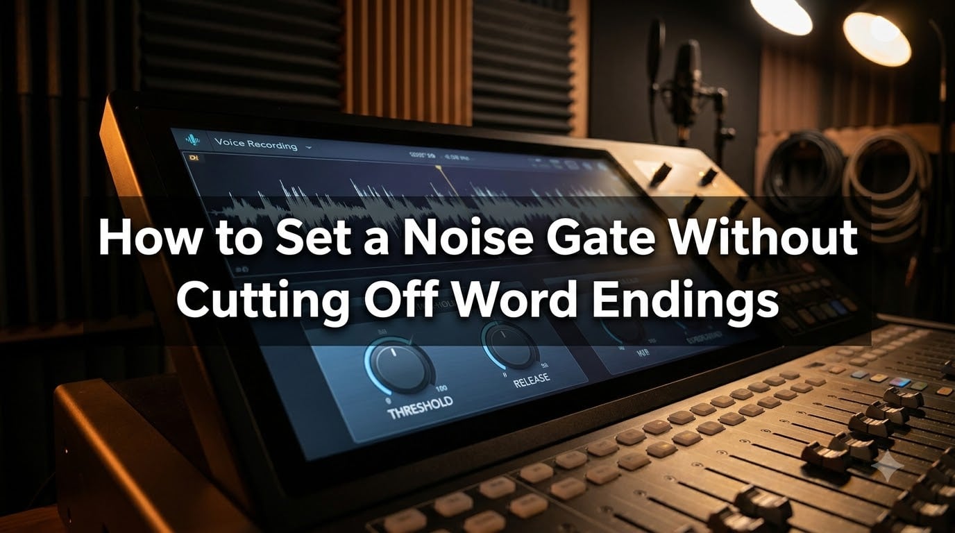 How to Set a Noise Gate Without Cutting Off Word Endings