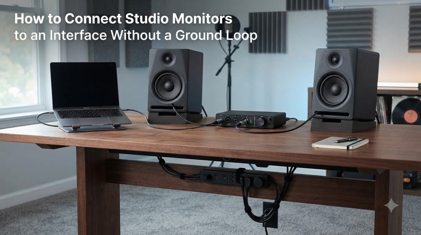 How to Connect Studio Monitors to an Interface Without a Ground Loop