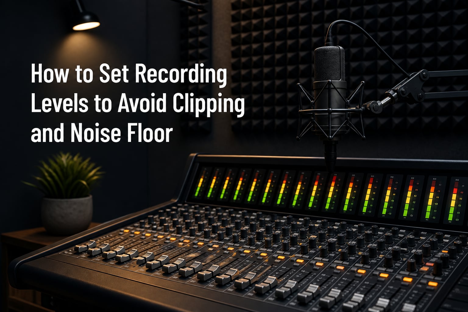 How to Set Recording Levels to Avoid Clipping and Noise Floor