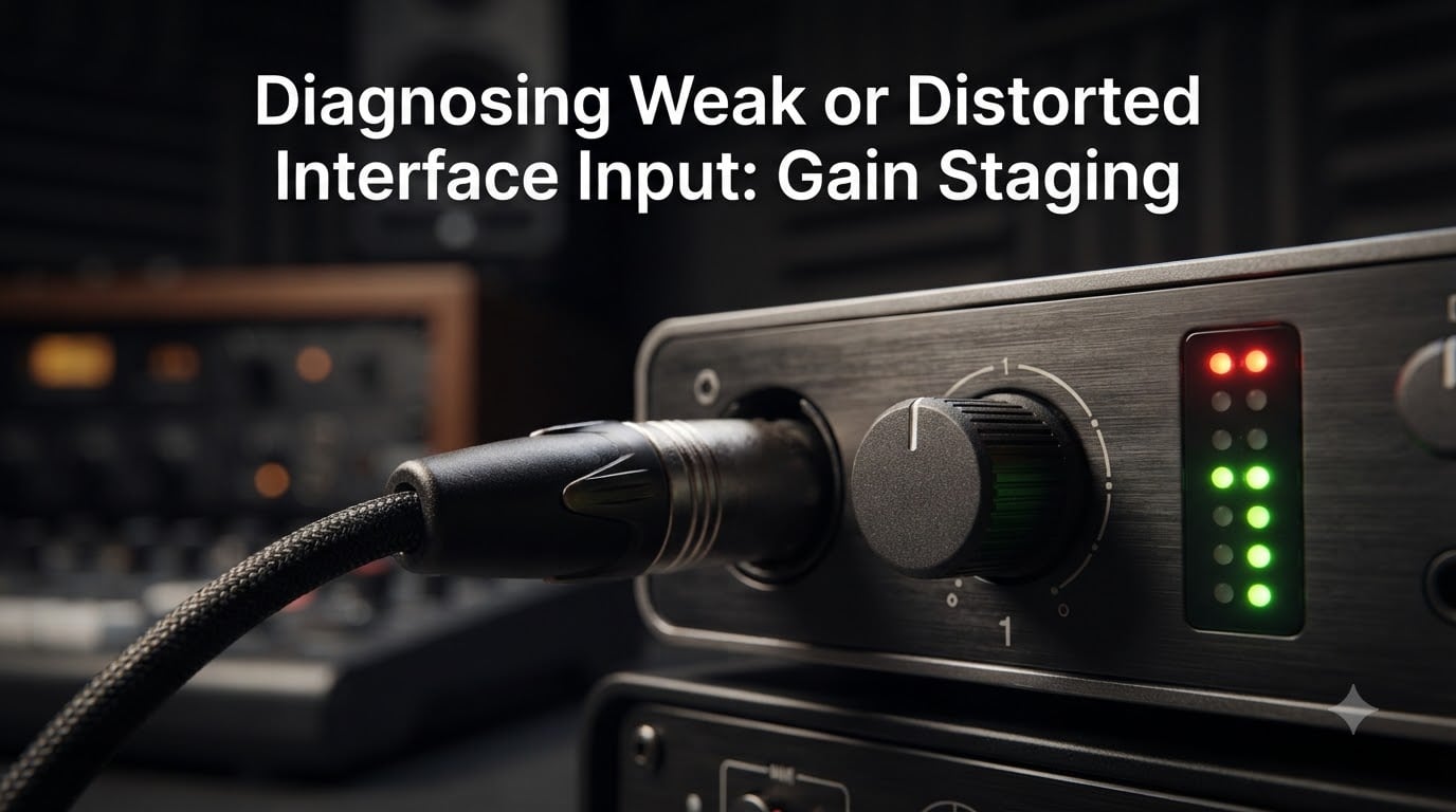 Diagnosing Weak or Distorted Interface Input: Gain Staging