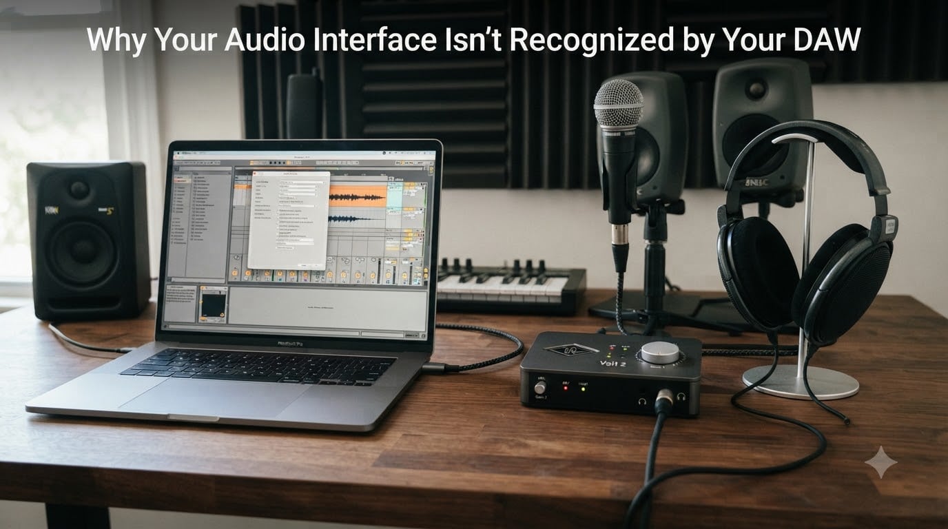 Why Your Audio Interface Isn't Recognized by Your DAW