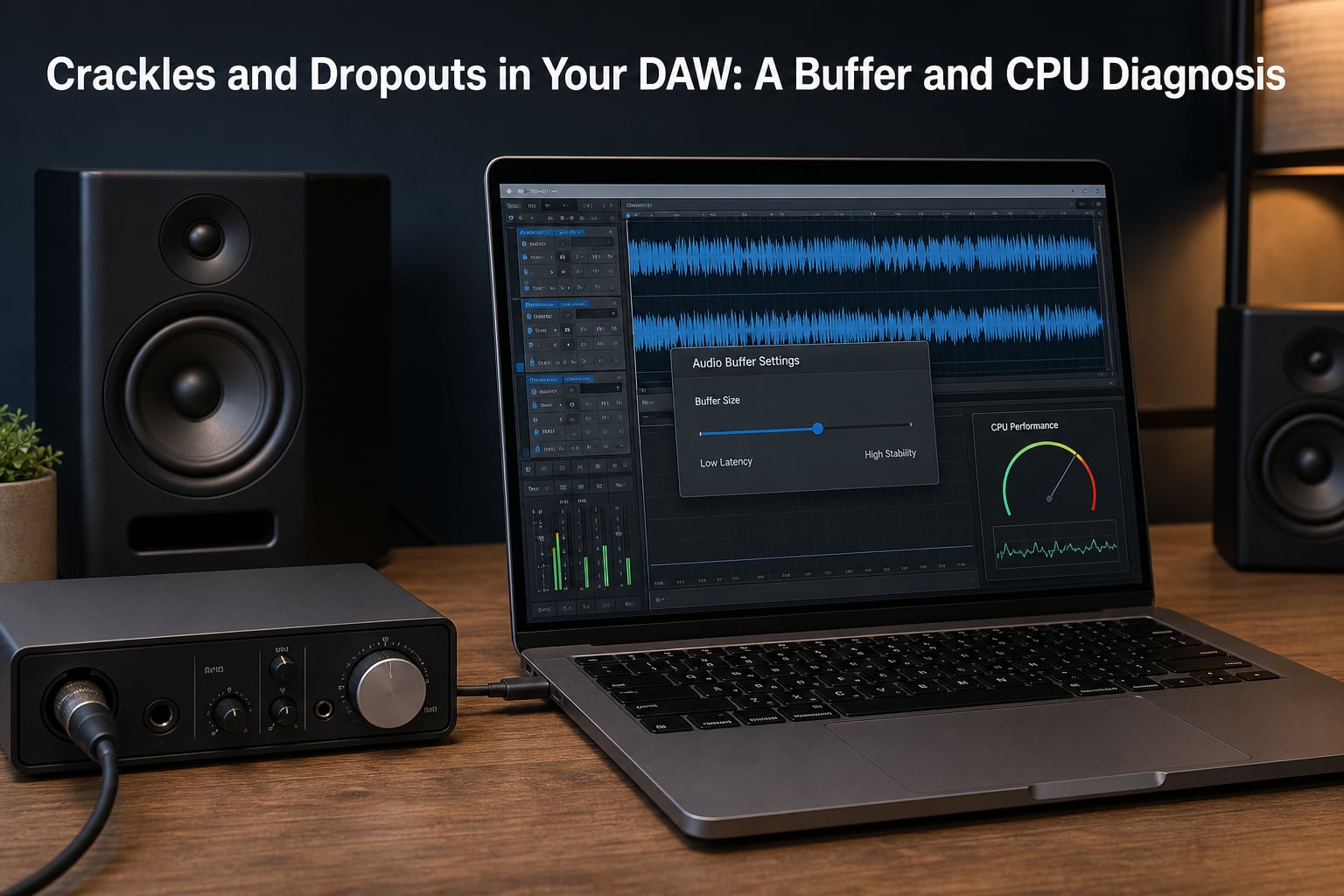 Crackles and Dropouts in Your DAW: A Buffer and CPU Diagnosis