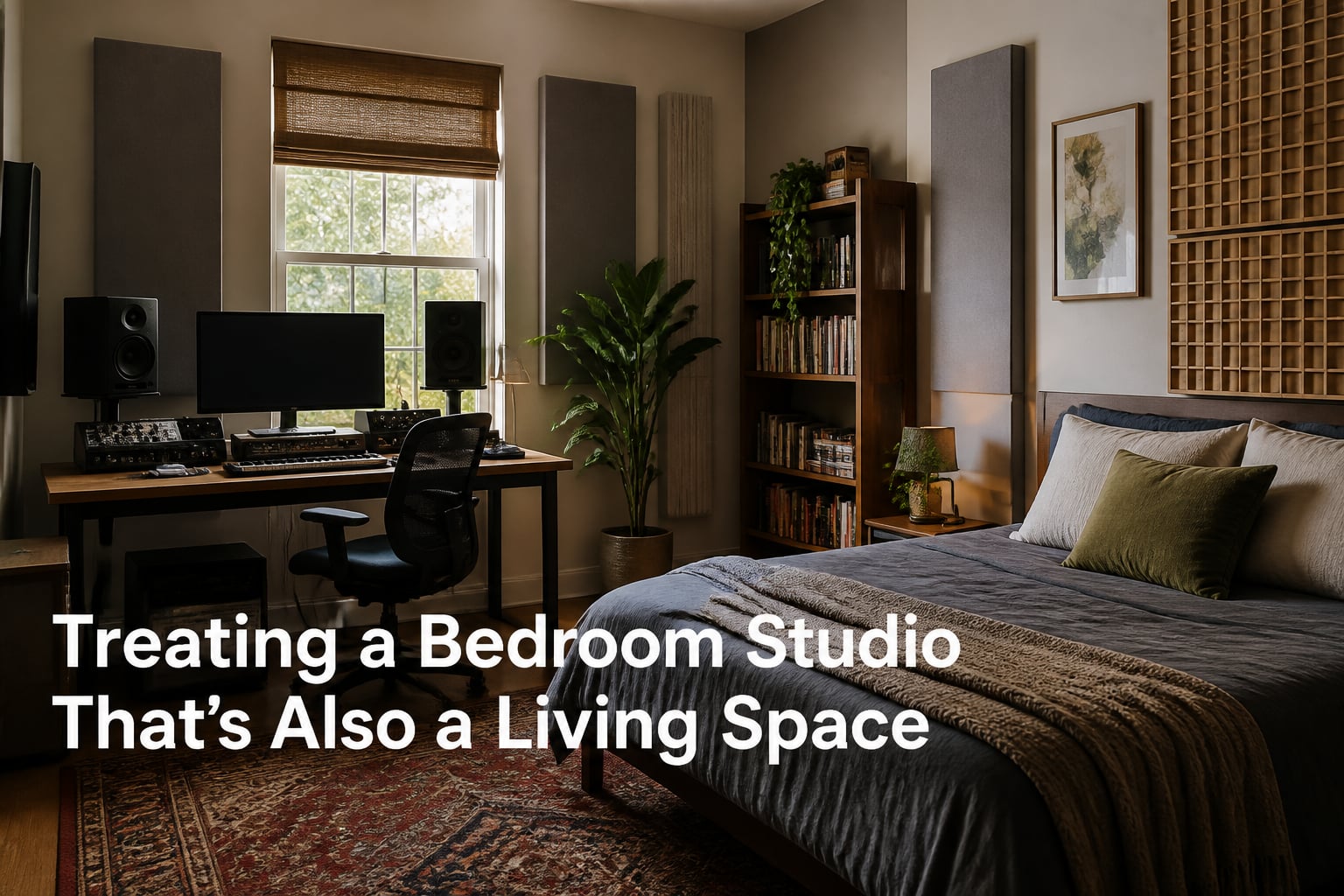 Treating a Bedroom Studio That's Also a Living Space