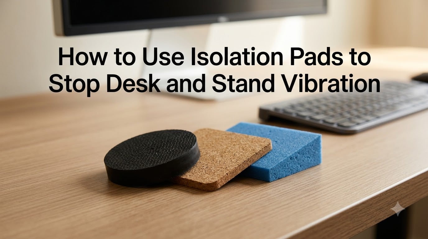 How to Use Isolation Pads to Stop Desk and Stand Vibration