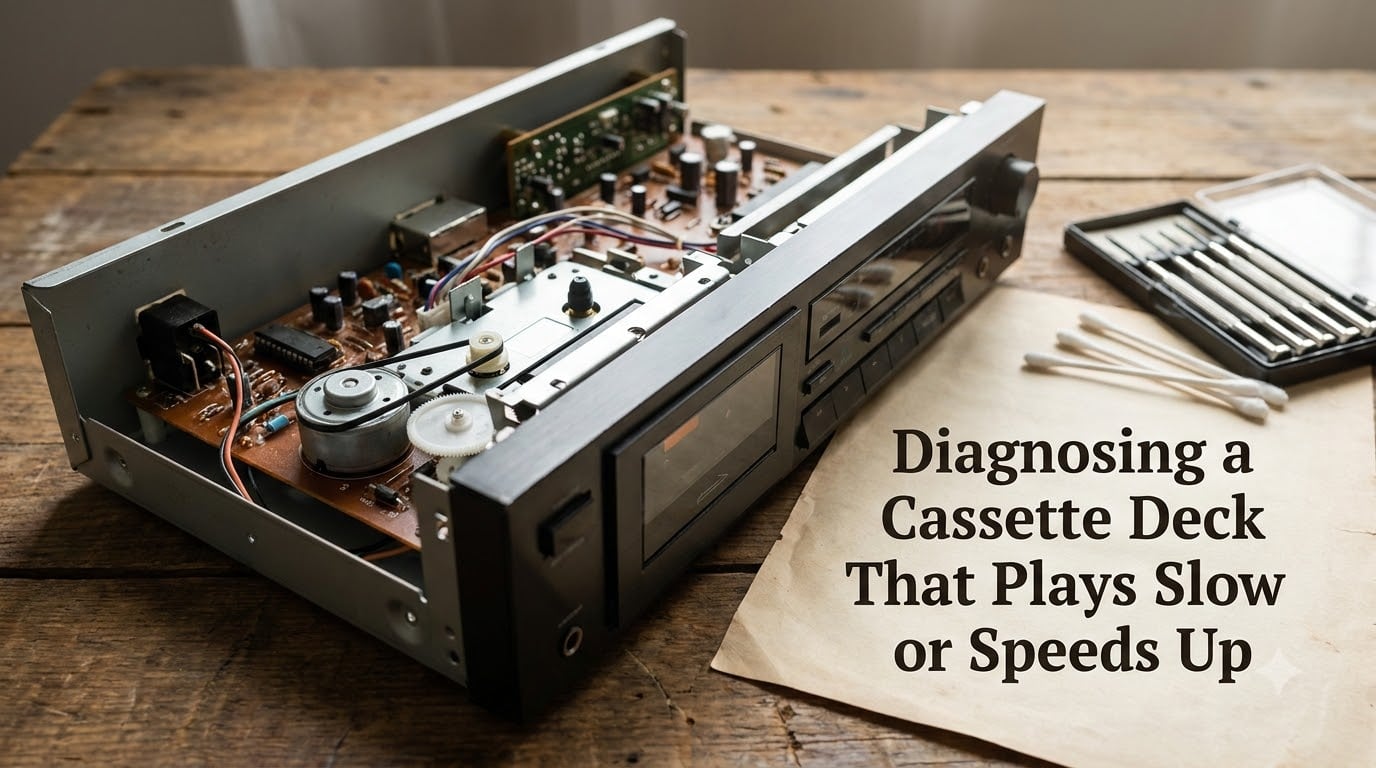 Diagnosing a Cassette Deck That Plays Slow or Speeds Up