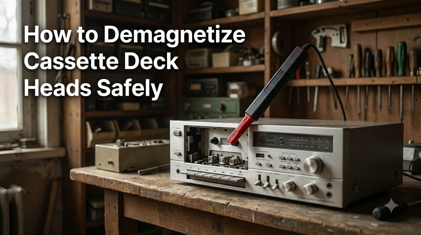 How to Demagnetize Cassette Deck Heads Safely