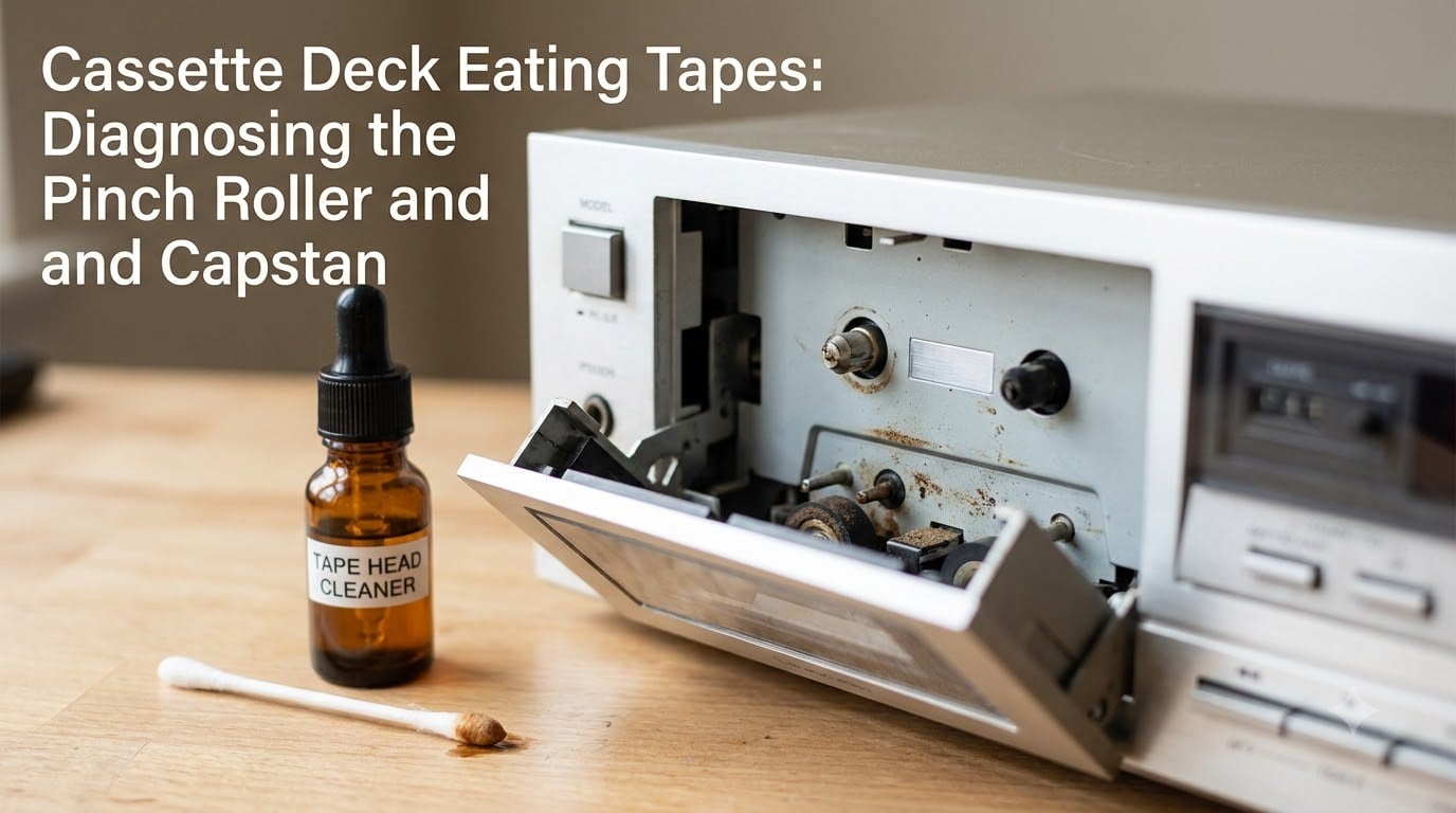 Cassette Deck Eating Tapes: Diagnosing the Pinch Roller and Capstan