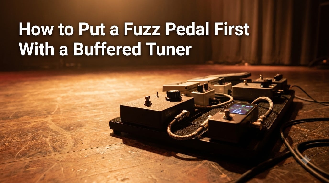 How to Put a Fuzz Pedal First With a Buffered Tuner