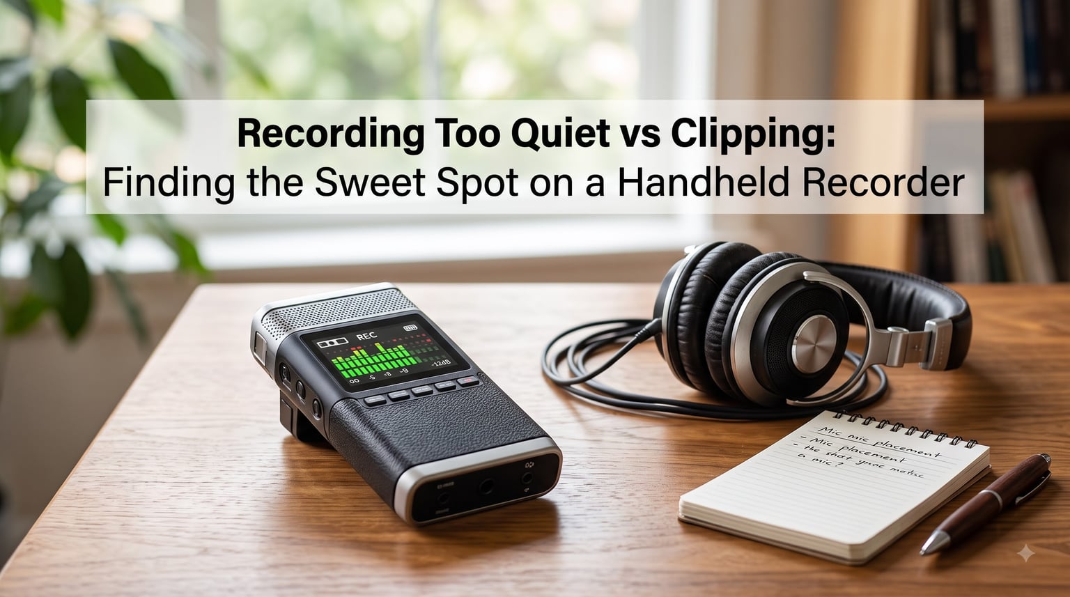 Recording Too Quiet vs Clipping: Finding the Sweet Spot on a Handheld Recorder