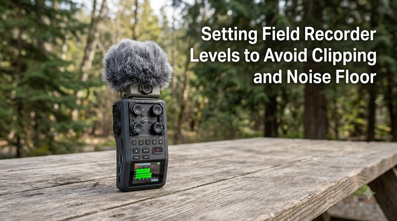 Setting Field Recorder Levels to Avoid Clipping and Noise Floor