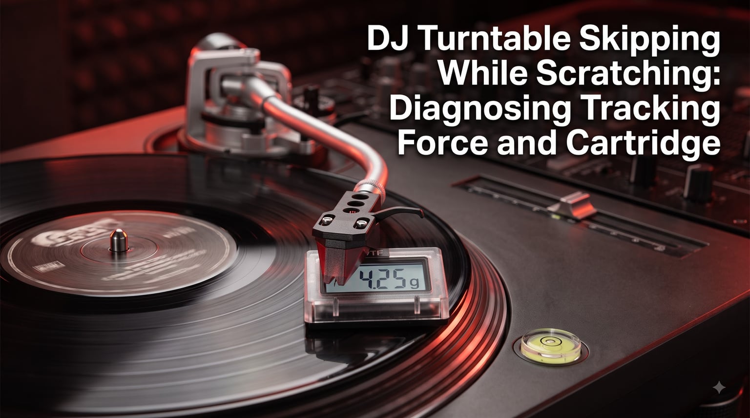 DJ Turntable Skipping While Scratching: Diagnosing Tracking Force and Cartridge