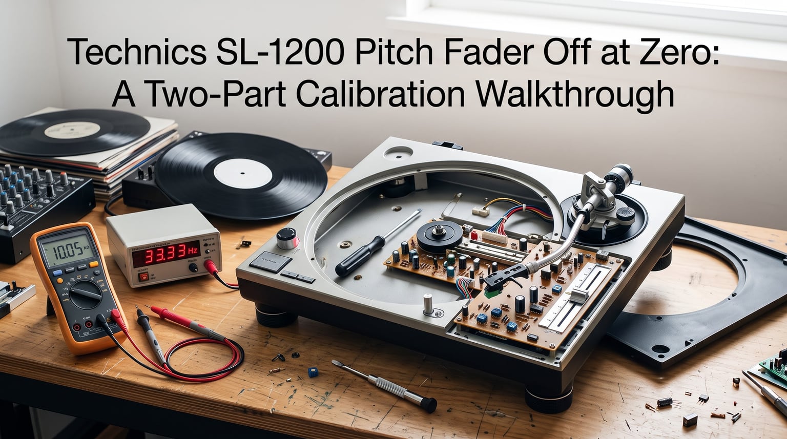 Technics SL-1200 Pitch Fader Off at Zero: A Two-Part Calibration Walkthrough