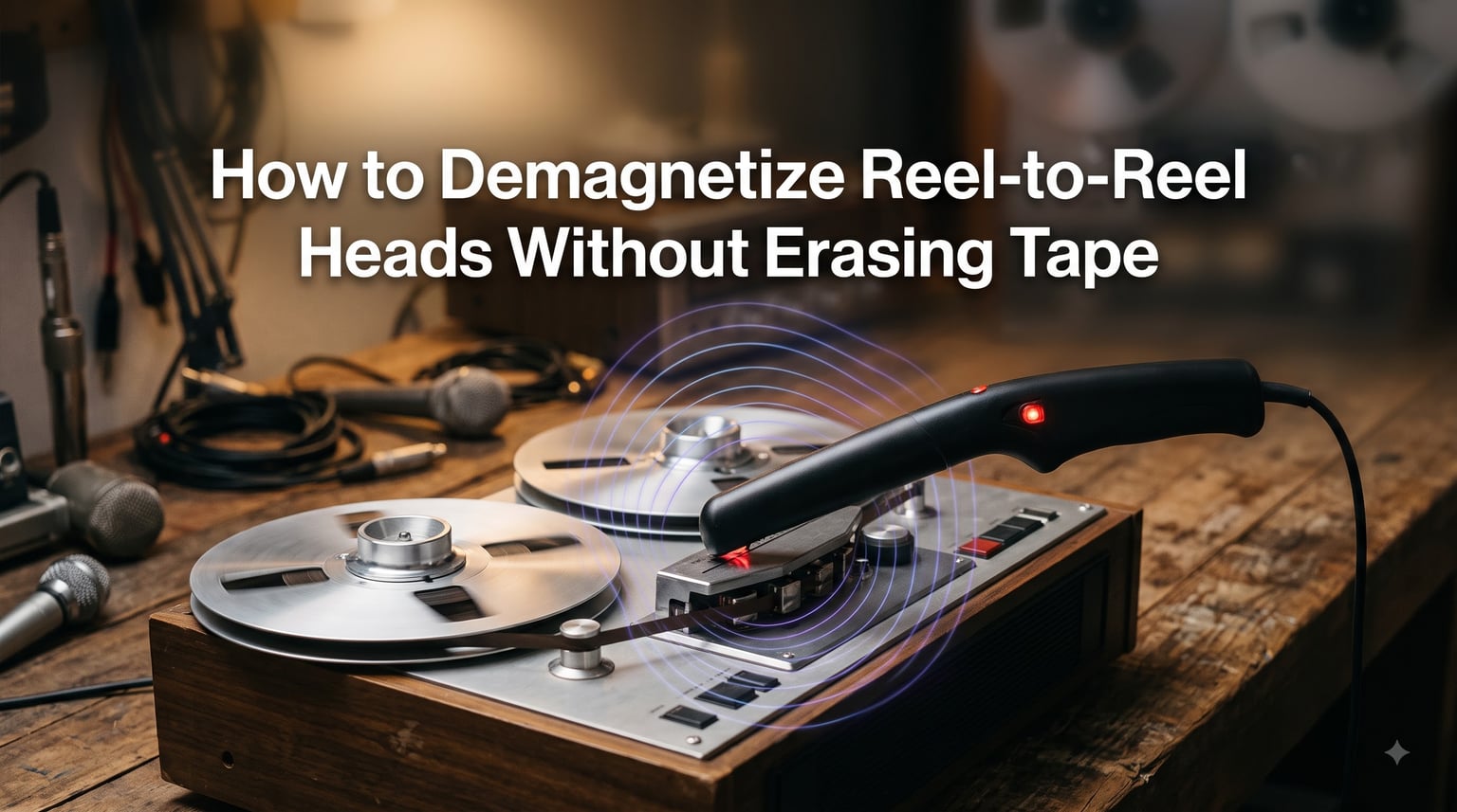 How to Demagnetize Reel-to-Reel Heads Without Erasing Tape
