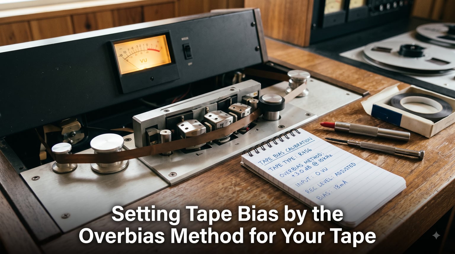 Setting Tape Bias by the Overbias Method for Your Tape