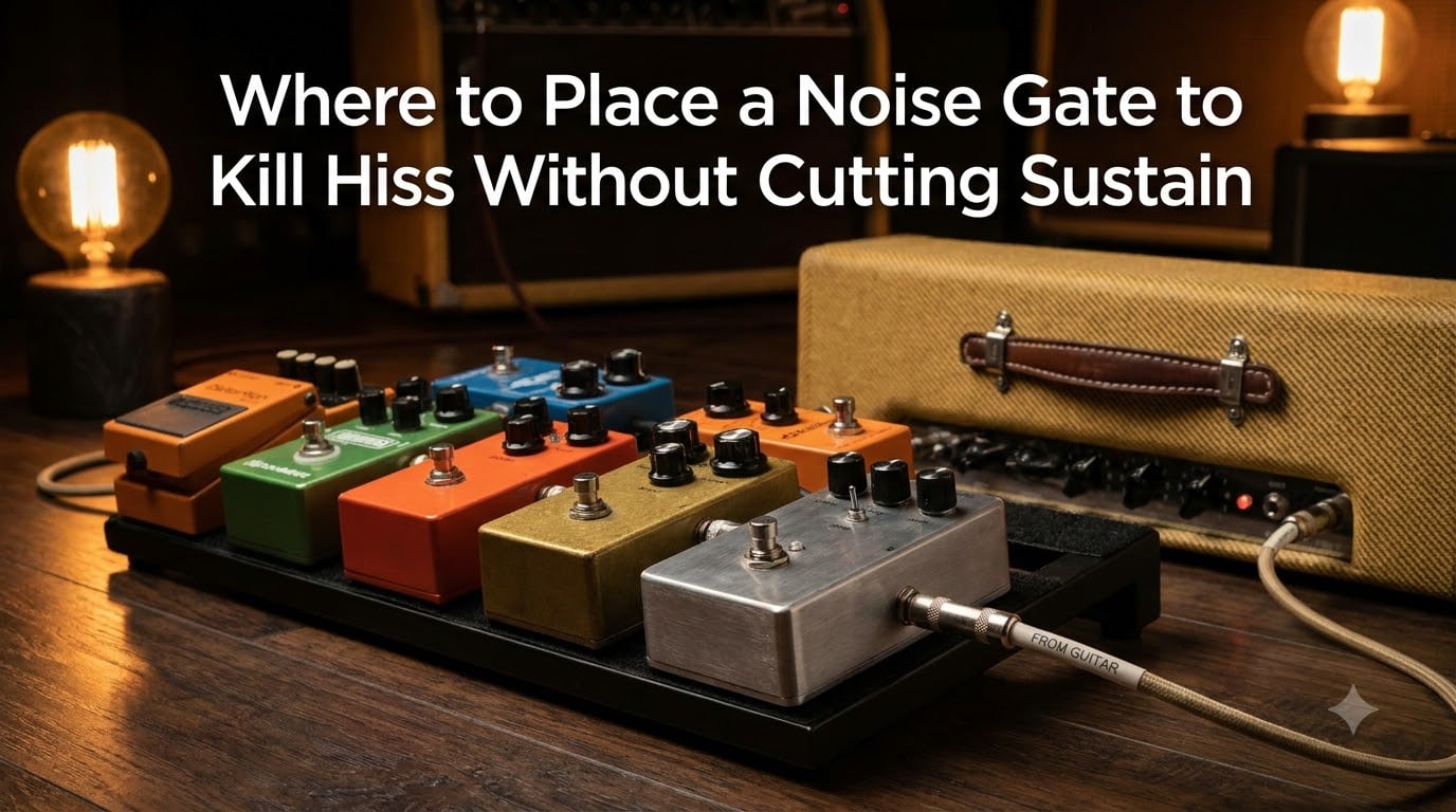 Where to Place a Noise Gate to Kill Hiss Without Cutting Sustain