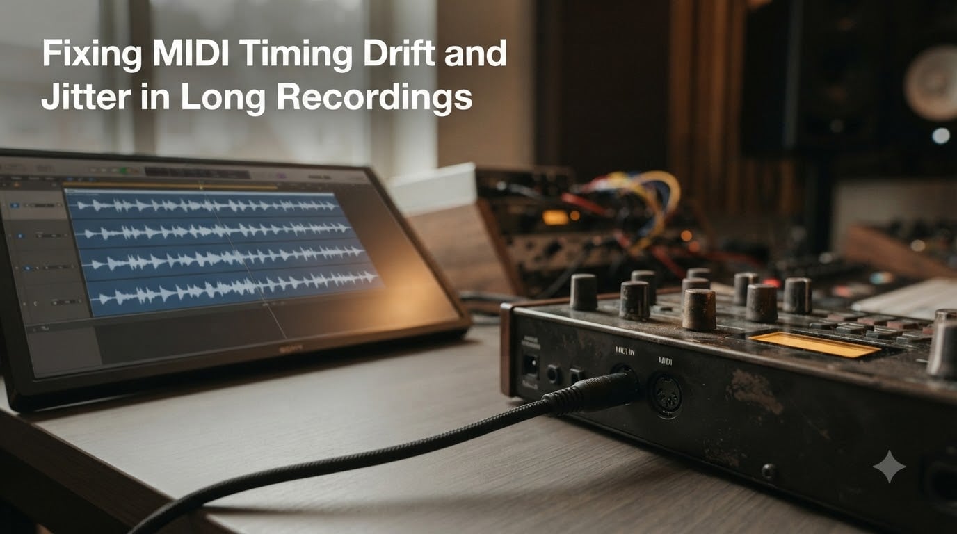 Fixing MIDI Timing Drift and Jitter in Long Recordings