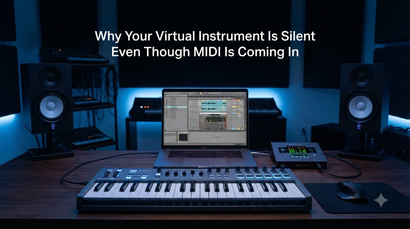 Why Your Virtual Instrument Is Silent Even Though MIDI Is Coming In