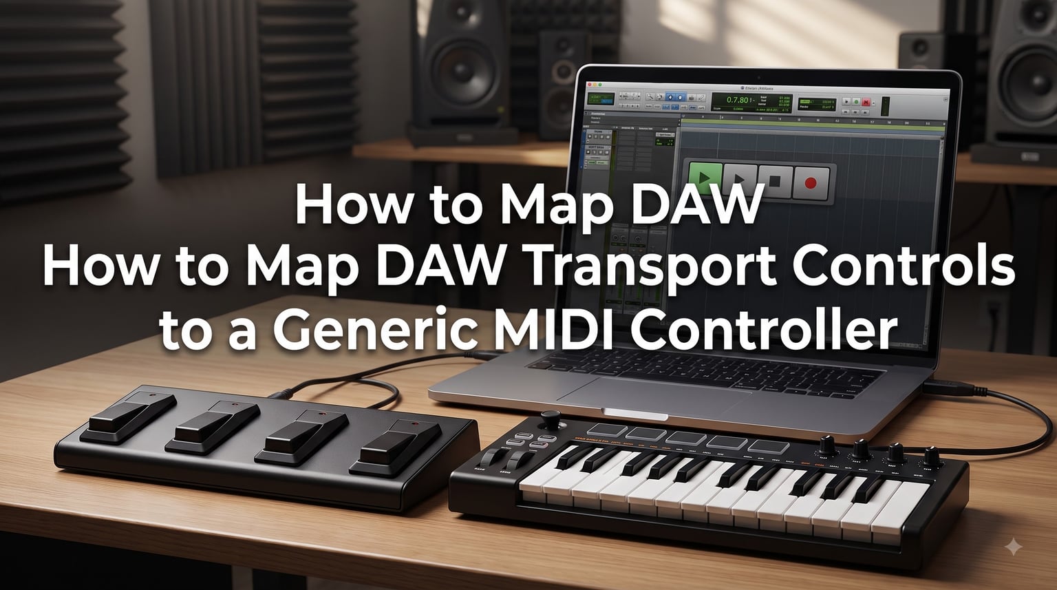 How to Map DAW Transport Controls to a Generic MIDI Controller